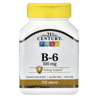 21st Century, Vitamina B6, 110 comprimidos