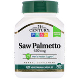 21st Century, Saw Palmetto, 450 mg, 60 Vegetarian Capsules отзывы