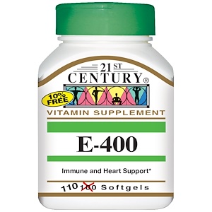 21st Century, E-400, 110 желатиновых капсул