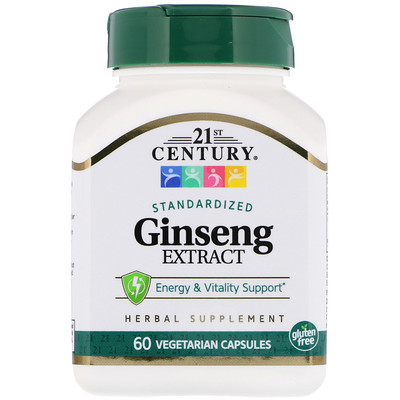 

Ginseng Extract, Standardized, 60 Vegetarian Capsule