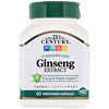 Ginseng Extract, Standardized, 60 Vegetarian Capsule