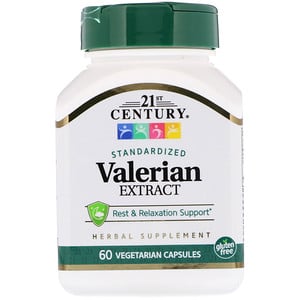 Отзывы о 21 Сенчури, Valerian Extract, Standardized, 60 Vegetarian Capsules