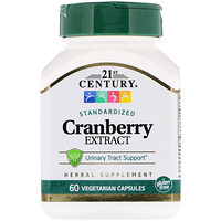 Cranberry Extract, Standardized, 60 Vegetarian Capsules - изображение