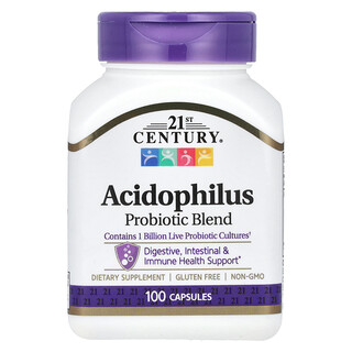21st Century, Acidophilus Probiotic Blend, probiotische Mischung, 100 Kapseln