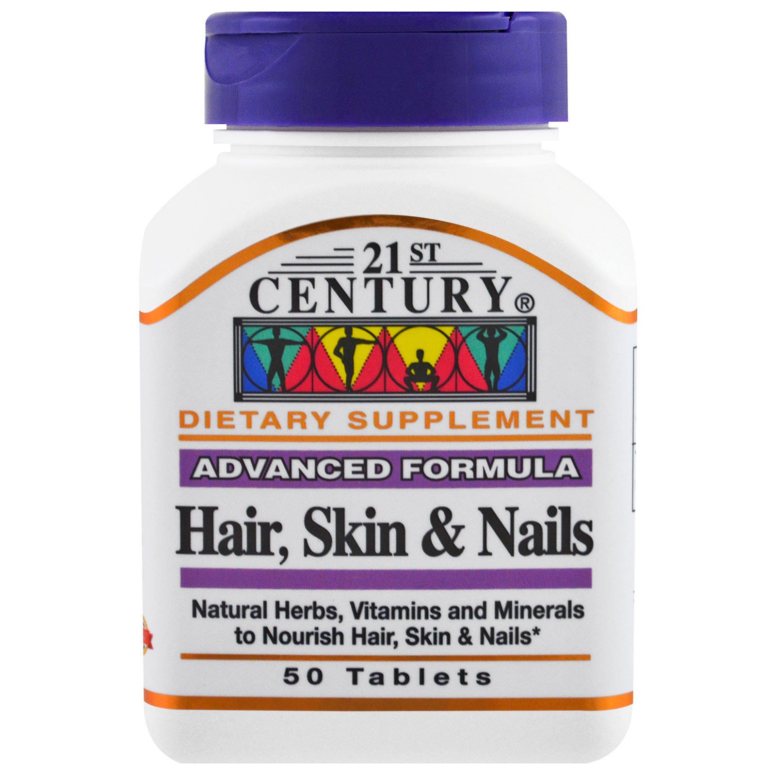 21st Century Hair Skin Nails Advanced Formula 50 Tablets