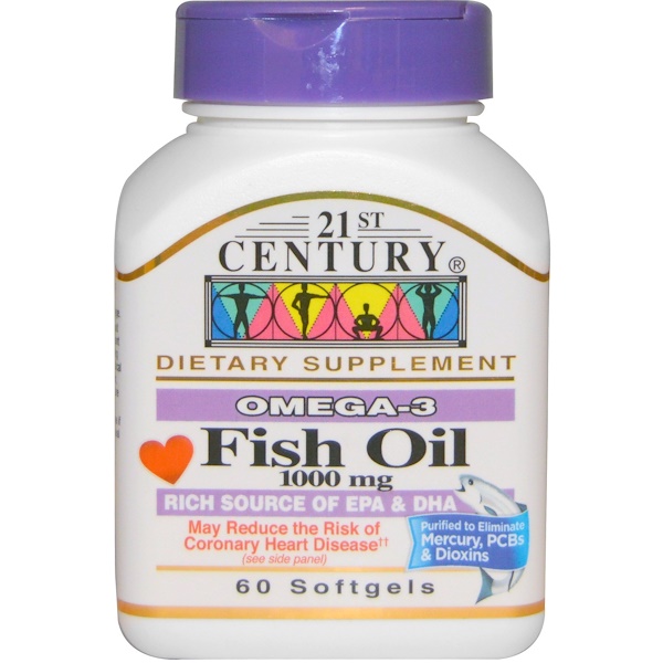 21st century fish oil 1000mg benefits