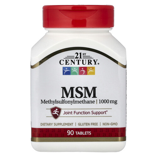 21st Century, MSM, 1.000 mg, 90 Tabletten