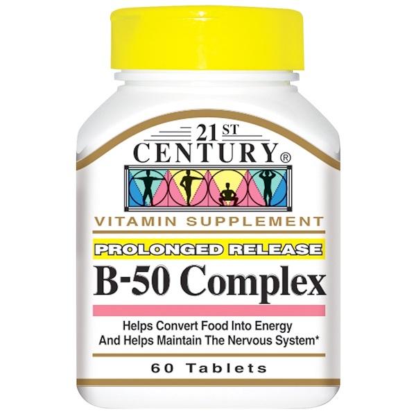 21st Century, B-50 Complex, 60 Tablets - IHerb.com