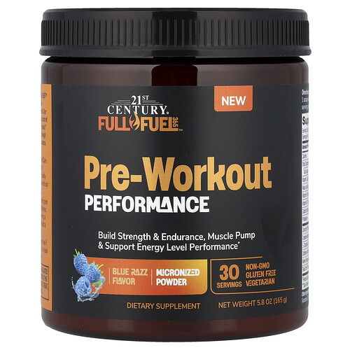 21st Century, Full Fuel 365™, Pre-Workout Performance, Blue Razz, 5.8 oz (165 g)