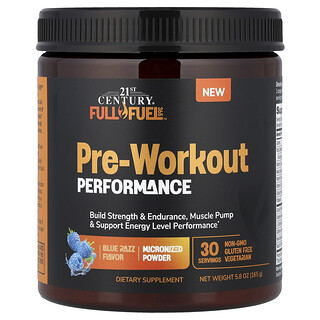 21st Century, Full Fuel 365™, za performanse prije treninga, Blue Razz, 165 g