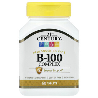 21st Century, 複合維生素 B-100，緩釋，60 片