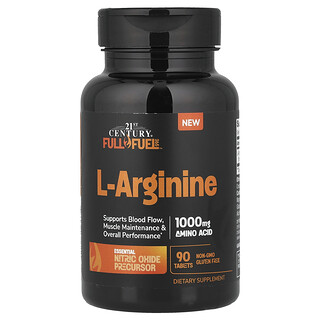 21st Century, Full Fuel 365™, L-arginina, 1000 mg, 90 comprimidos