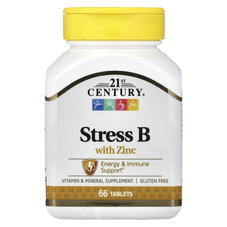 21st Century, Stress B with Zinc, 66 Tablets