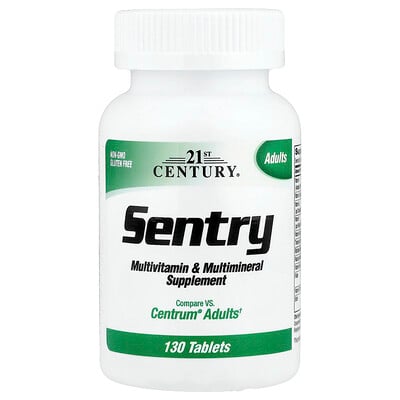 Product Image for 21st Century, Sentry, Adults Multivitamin & Multimineral Supplement, 130 Tablets