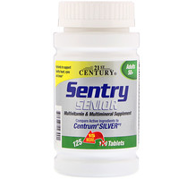 Sentry Senior, мультивитаминная и мультиминеральная добавка, для взрослых старше 50 лет, 125 таблеток - изображение