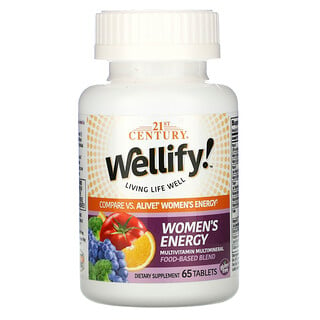 21st Century, Wellify! Women's Energy, Multivitamin Multimineral, 65 Tablets