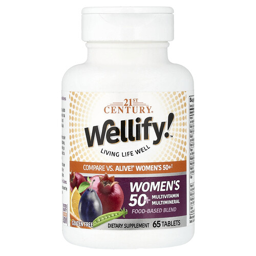 21st Century, Wellify!™, Women's 50+ Multivitamin Multimineral, 65 Tablets