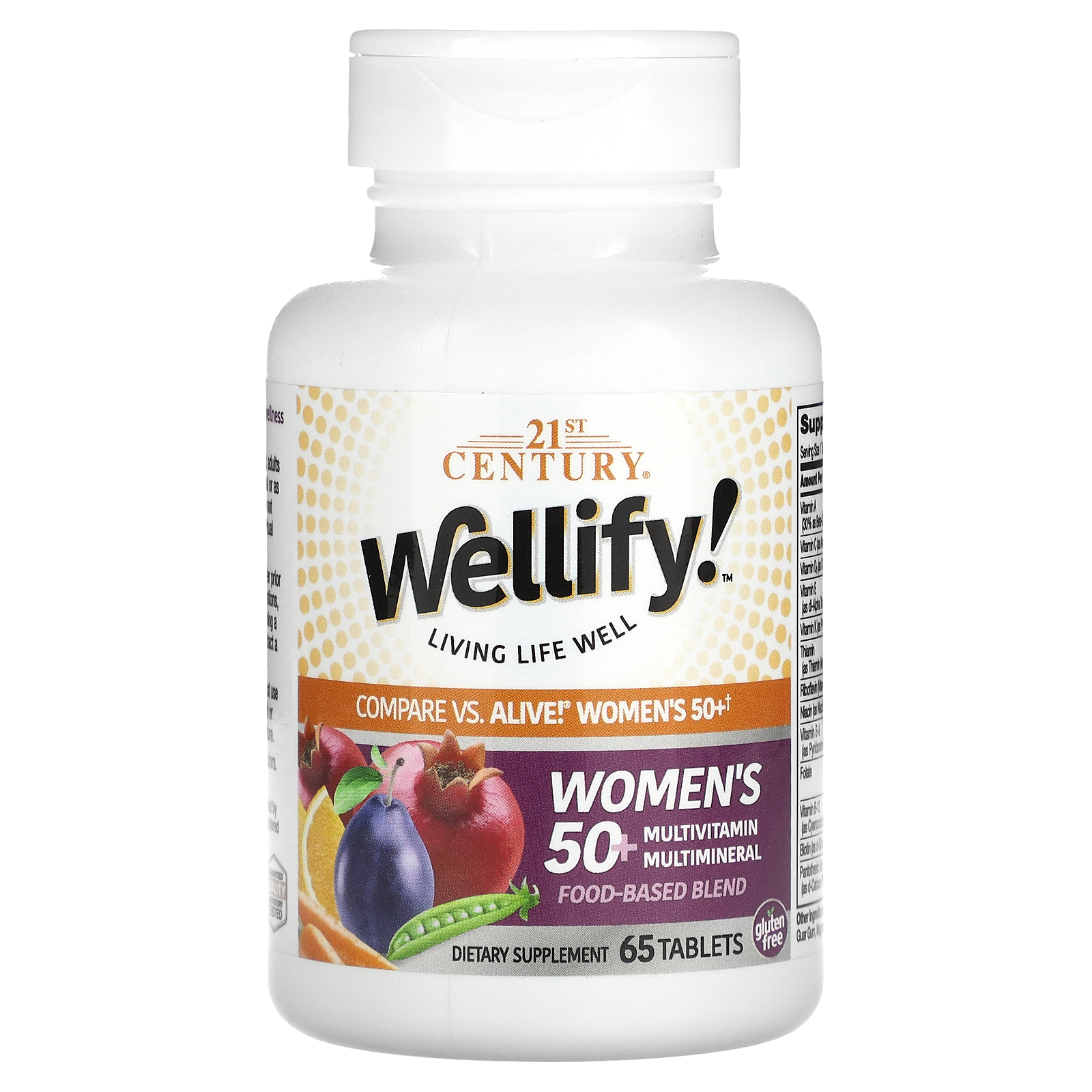 21st Century, Wellify! Women's 50+ Multivitamin Multimineral, 65 Tablets