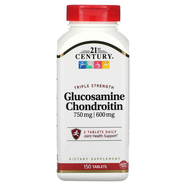 21st Century, Glucosamine / Chondroitin, Triple Strength, 750 mg / 600