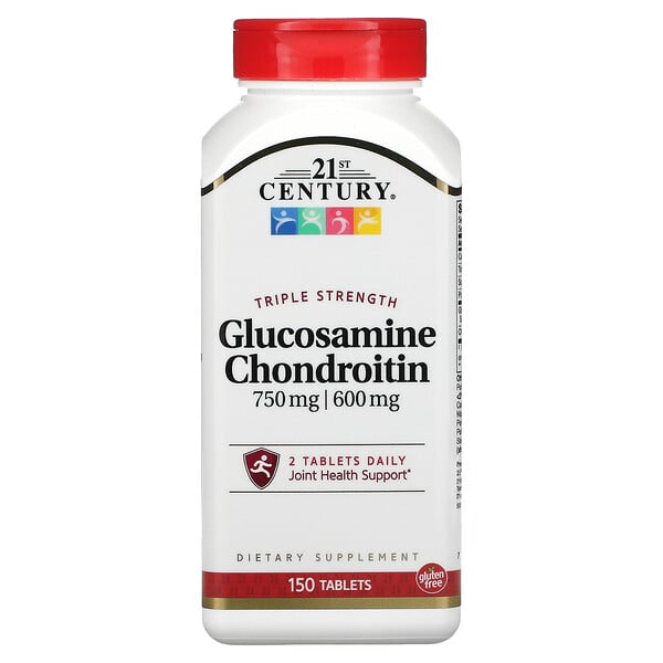 21st Century, Glucosamine Chondroitin, Triple Strength, 150 Tablets