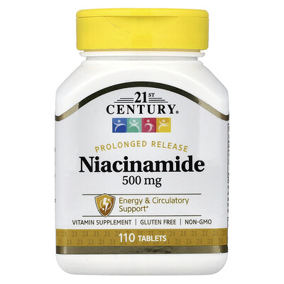 21st Century, Niacinamida, Liberación prolongada, 110 comprimidos