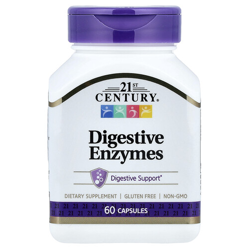 21st Century, Digestive Enzymes, Verdauungsenzyme, 60 Kapseln