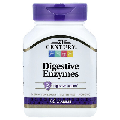 Product Image for 21st Century, Digestive Enzymes, 60 Capsules