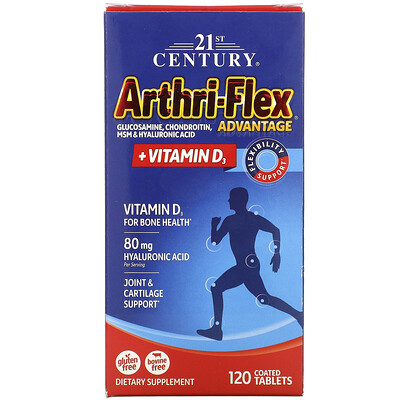 21st Century Arthri-Flex Advantage с витамином D3, 120 таблеток, покрытых оболочкой