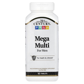 21st Century, Mega Multi For Men, 90 Tablets