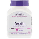 21st Century, Желатин, 600 мг, 100 капсул отзывы
