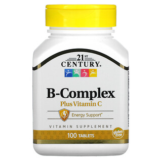 21st Century, Complexo B e Vitamina C, 100 Comprimidos