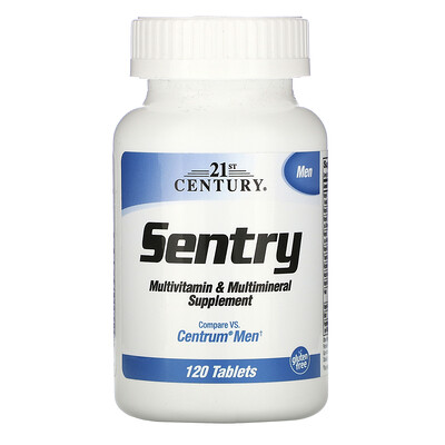 21st Century Sentry для мужчин, добавка с комплексом витаминов и микроэлементов, 120 таблеток
