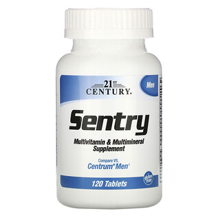 21st Century, Sentry Men, Multivitamin- und Multimineralstoffpräparat für Männer, 120 Tabletten