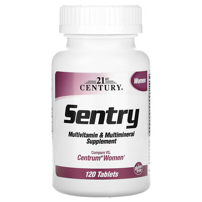 21st Century Sentry, для женщин, мультивитаминная и мультиминеральная добавка, 120 таблеток