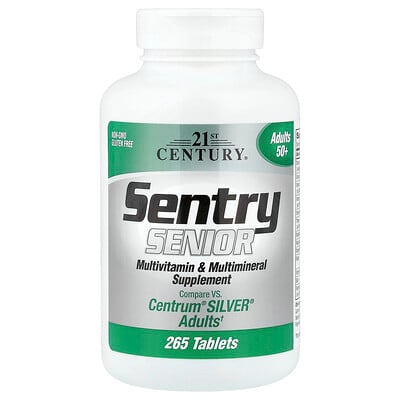 Product Image for 21st Century, Sentry Senior, Multivitamin & Multimineral Supplement, Adults 50+, 265 Tablets