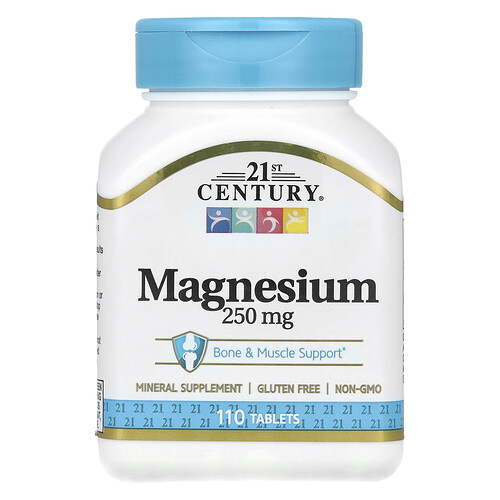 21st Century, マグネシウム、250mg、110粒