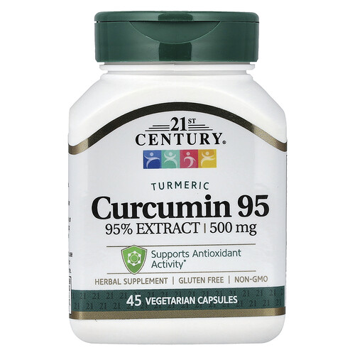 21st Century Curcumin 95, 500 mg, 45 Vegetarian Capsules