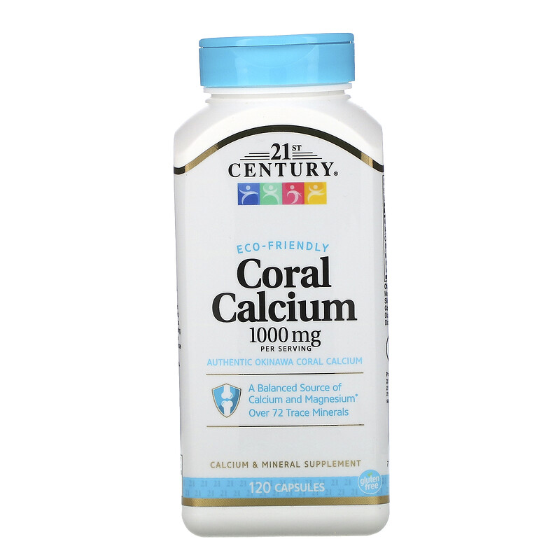 21st Century, Coral Calcium, 1000 mg, 120 Capsules iHerb