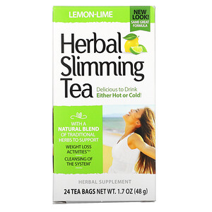 21 Сенчури, Herbal Slimming Tea, Lemon-Lime, Caffeine Free, 24 Tea Bags, 1.7 oz (48 g) отзывы покупателей