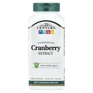 21st Century, Extrait de canneberge, standardisé, 200 capsules végétariennes