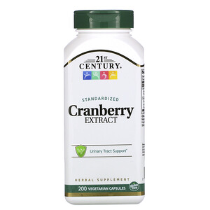 21 Сенчури, Cranberry Extract, Standardized, 200 Vegetarian Capsules отзывы покупателей