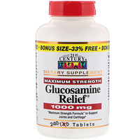 Glucosamine Relief, максимальная добавка, 1000 мг, 240 таблеток - изображение