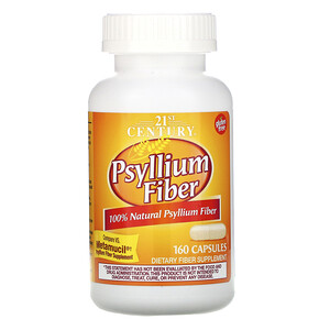 21 Сенчури, Psyllium Fiber, 160 Capsules отзывы покупателей