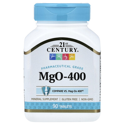Product Image for 21st Century, MgO-400, 90 Tablets