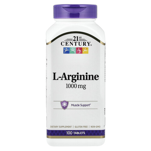 21st Century, L-Arginine, L-Arginin, 1.000 mg, 100 Tabletten