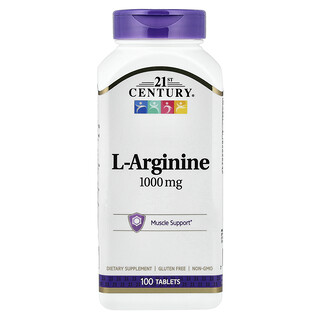 21st Century, L-Arginine, 1,000 mg, 100 Tablets