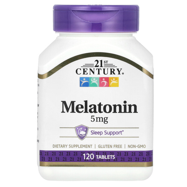 21st Century Melatonin, 5 mg, 120 Tablets