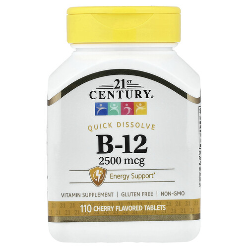 21st Century Vitamin B-12, Cherry, 2,500 mcg, 110 Tablets