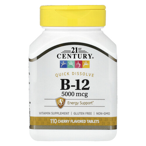 21st Century Vitamin B-12, Cherry, 5,000 mcg, 110 Tablets