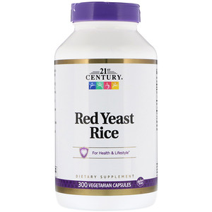 21 Сенчури, Red Yeast Rice, 300 Vegetarian Capsules отзывы покупателей